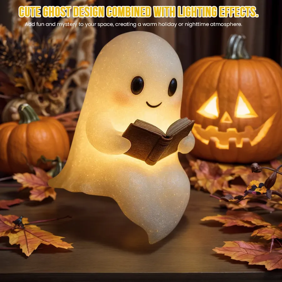 Glowing ghost night light for Halloween